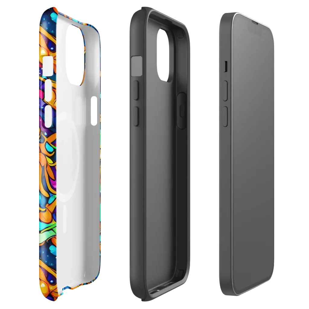 Iridescent Nebula on MagSafe Tough Case for iPhone® — Front