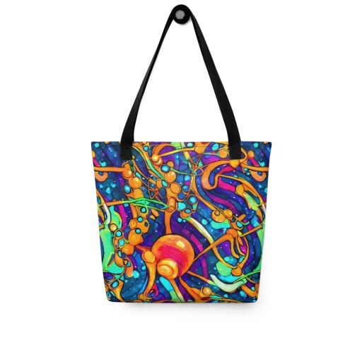 Iridescent Nebula on a Tote Bag