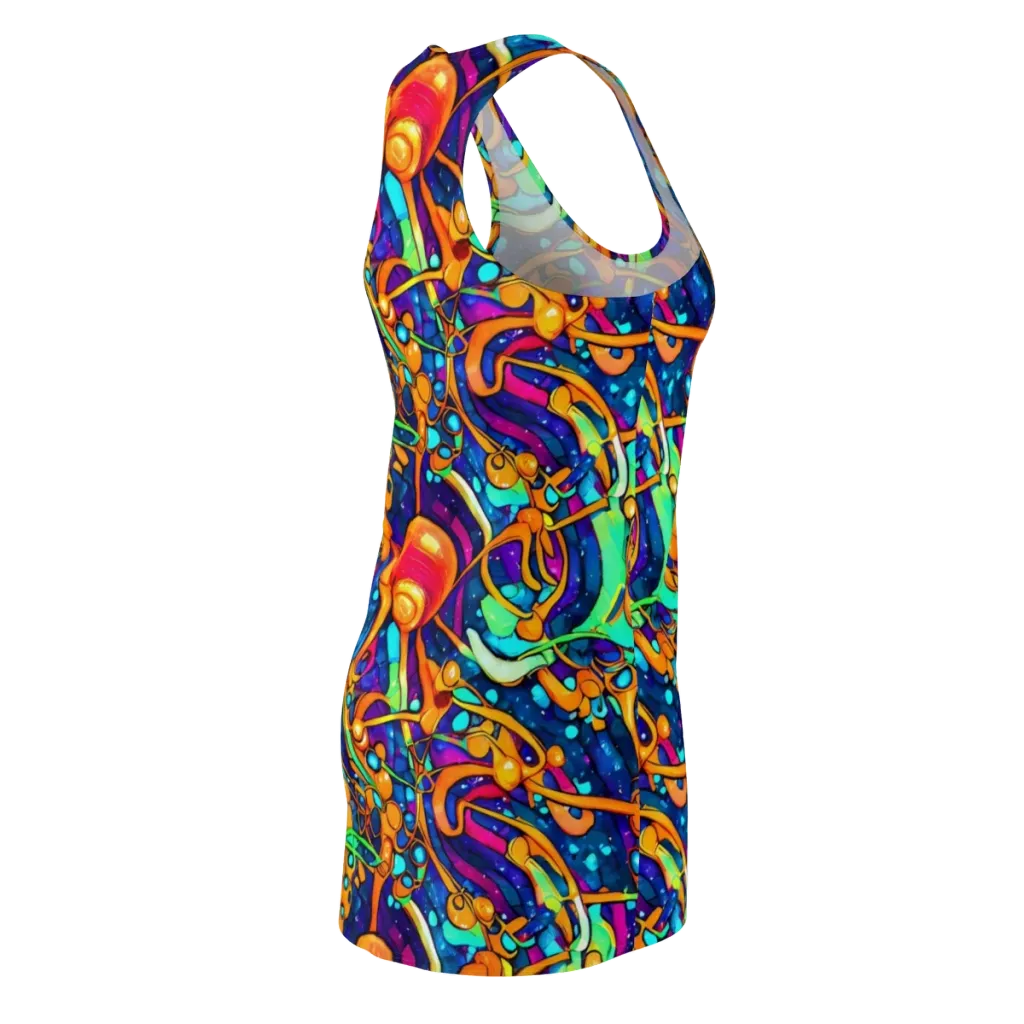 Iridescent Nebula on Racerback Dress — Back Side