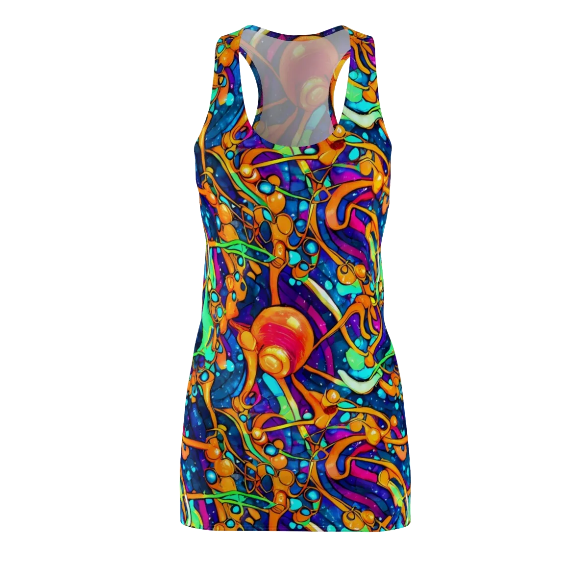 Iridescent Nebula on Racerback Dress — Front