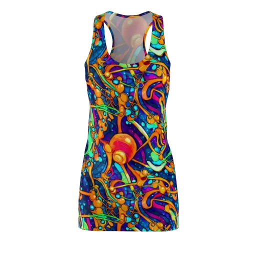 Iridescent Nebula on a Racerback Dress