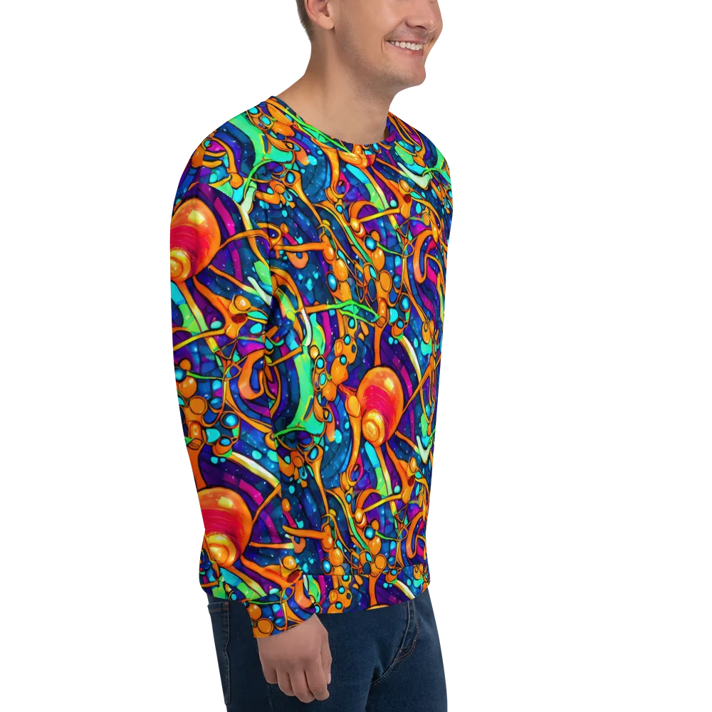 Iridescent Nebula on Sweatshirt — Right Front