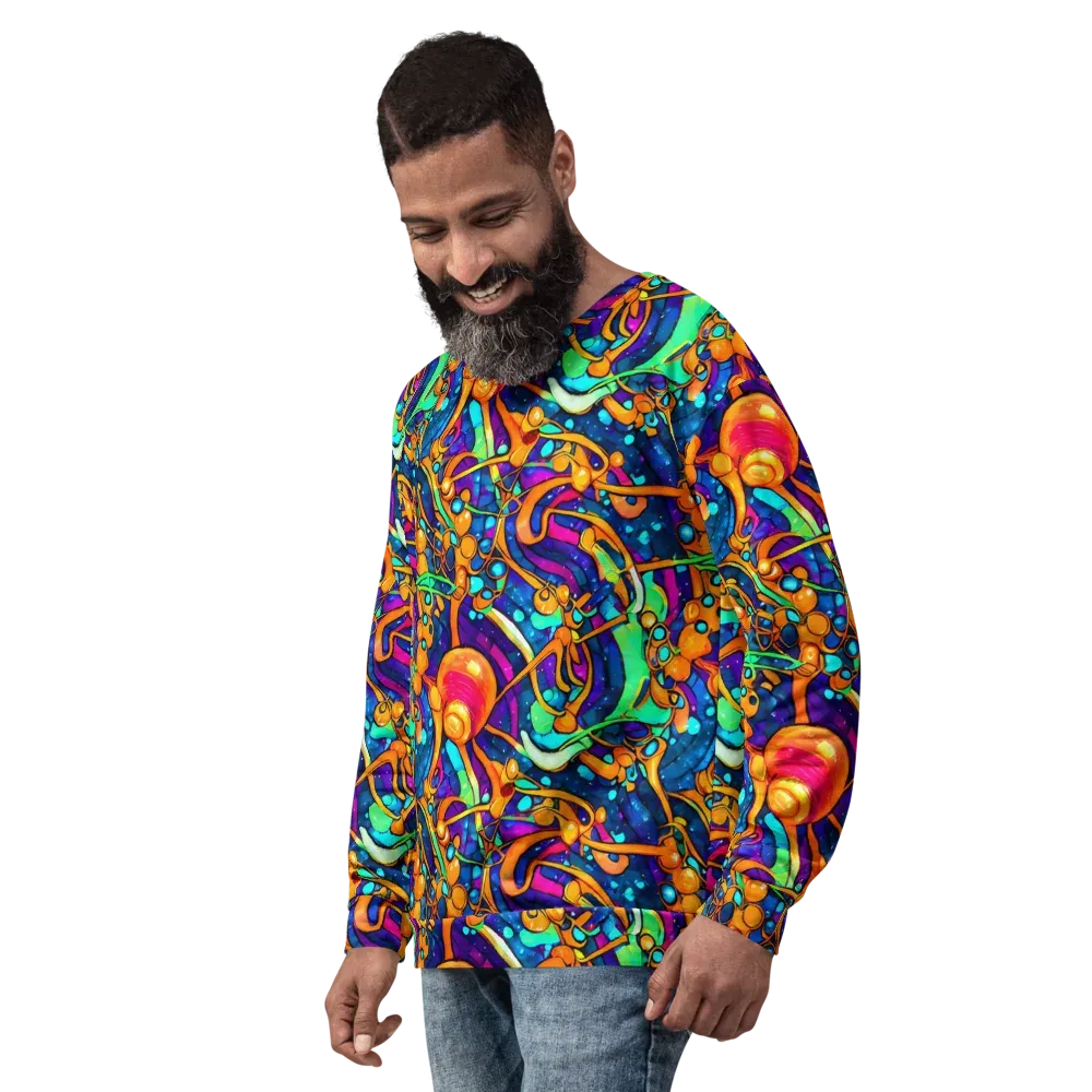Iridescent Nebula on Sweatshirt — Left Front