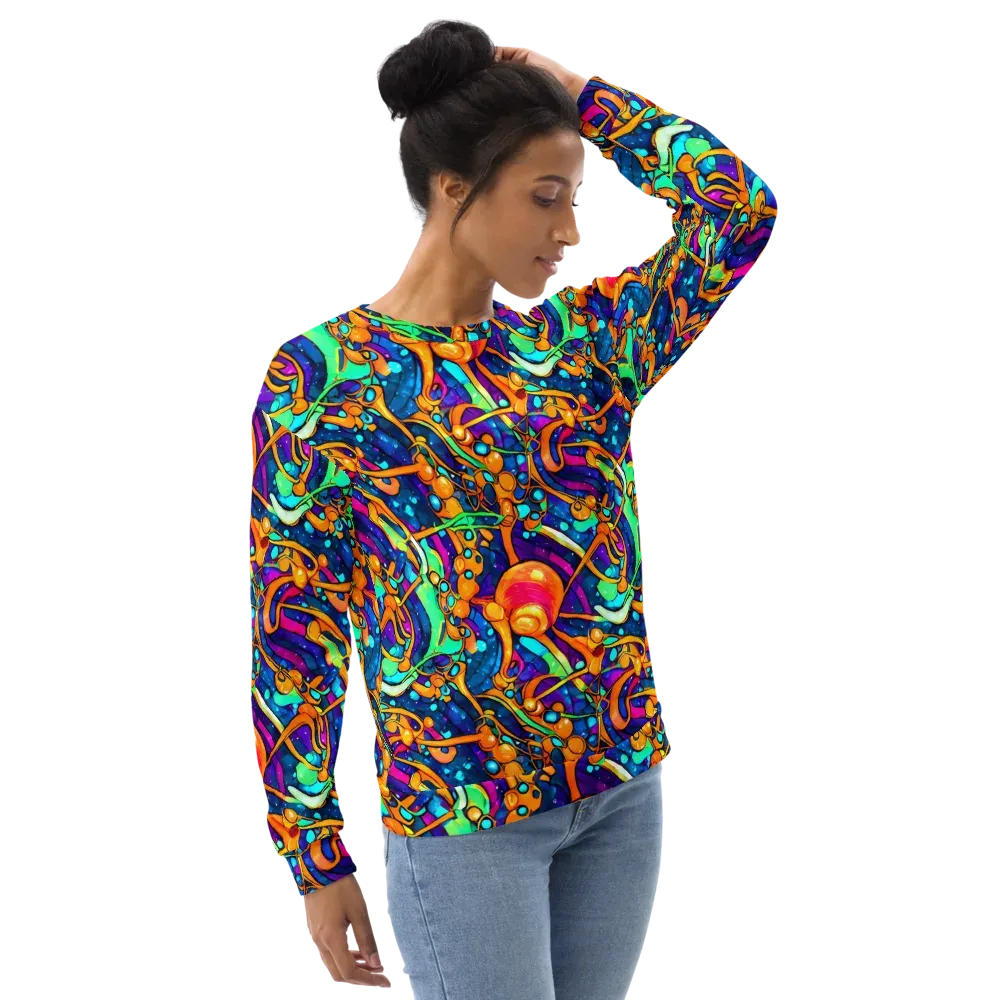Iridescent Nebula on Sweatshirt — Right Front