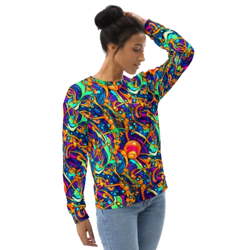 Iridescent Nebula on a Sweatshirt