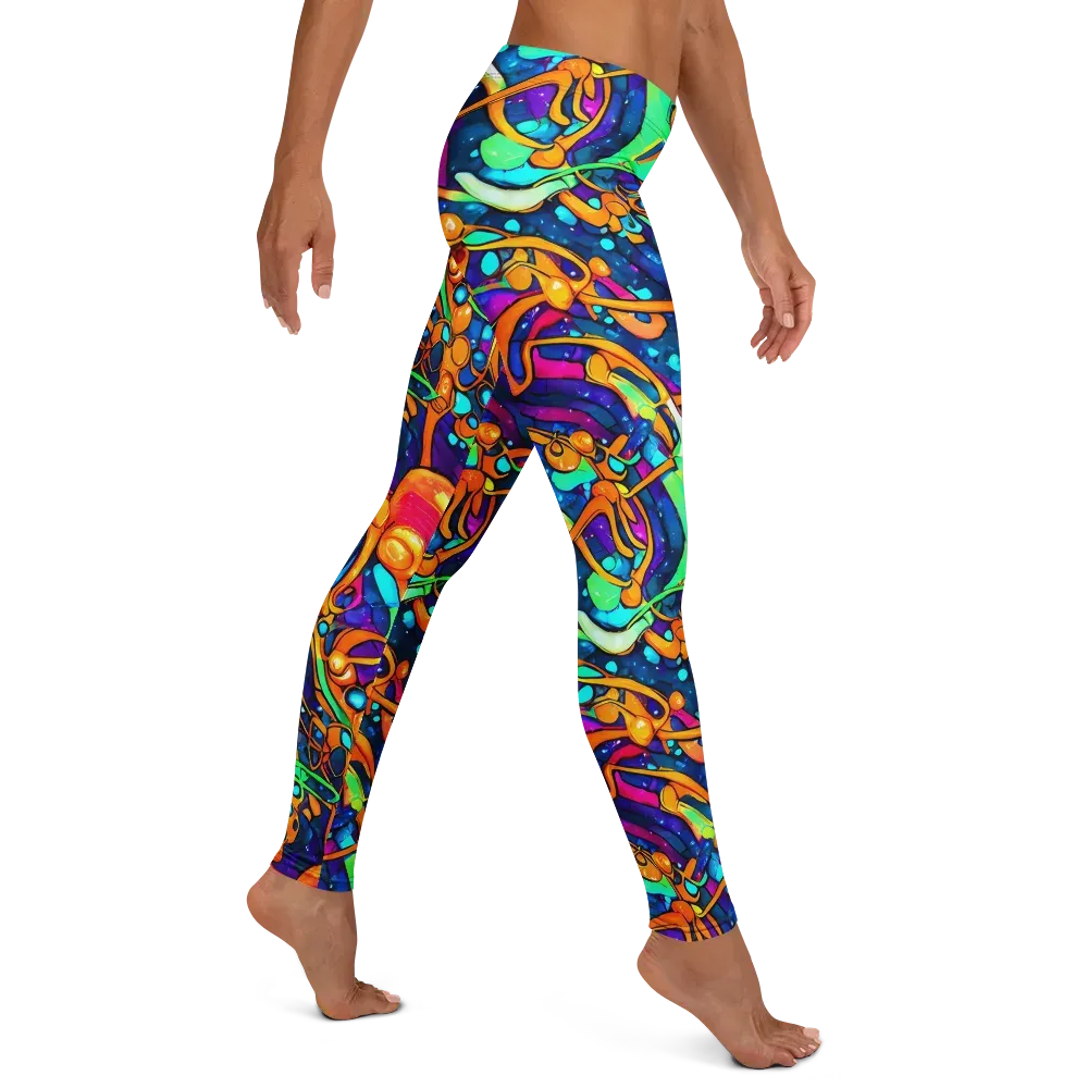 Iridescent Nebula on Leggings — Right