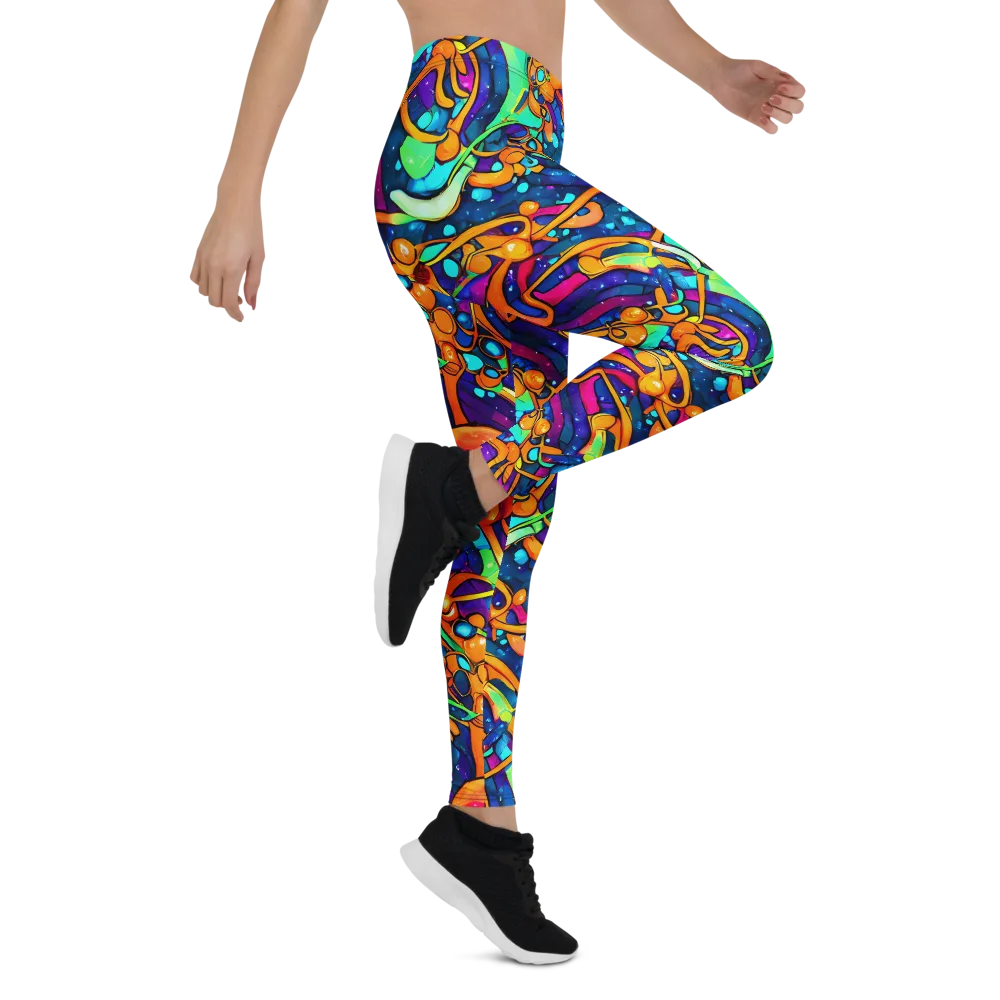 Iridescent Nebula on Leggings — Right