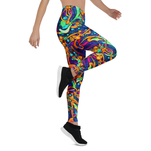 Iridescent Nebula on a Leggings