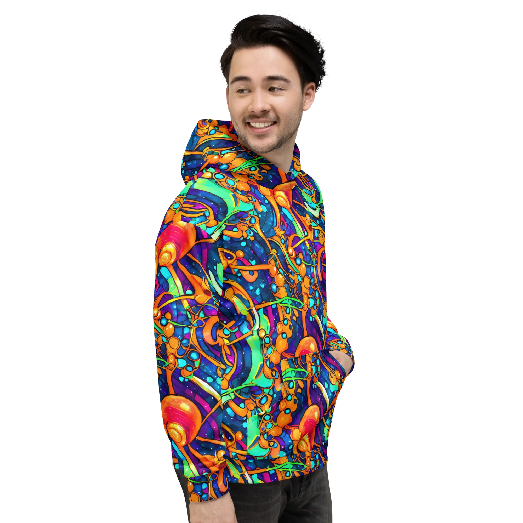 Iridescent Nebula on Hoodie — Right
