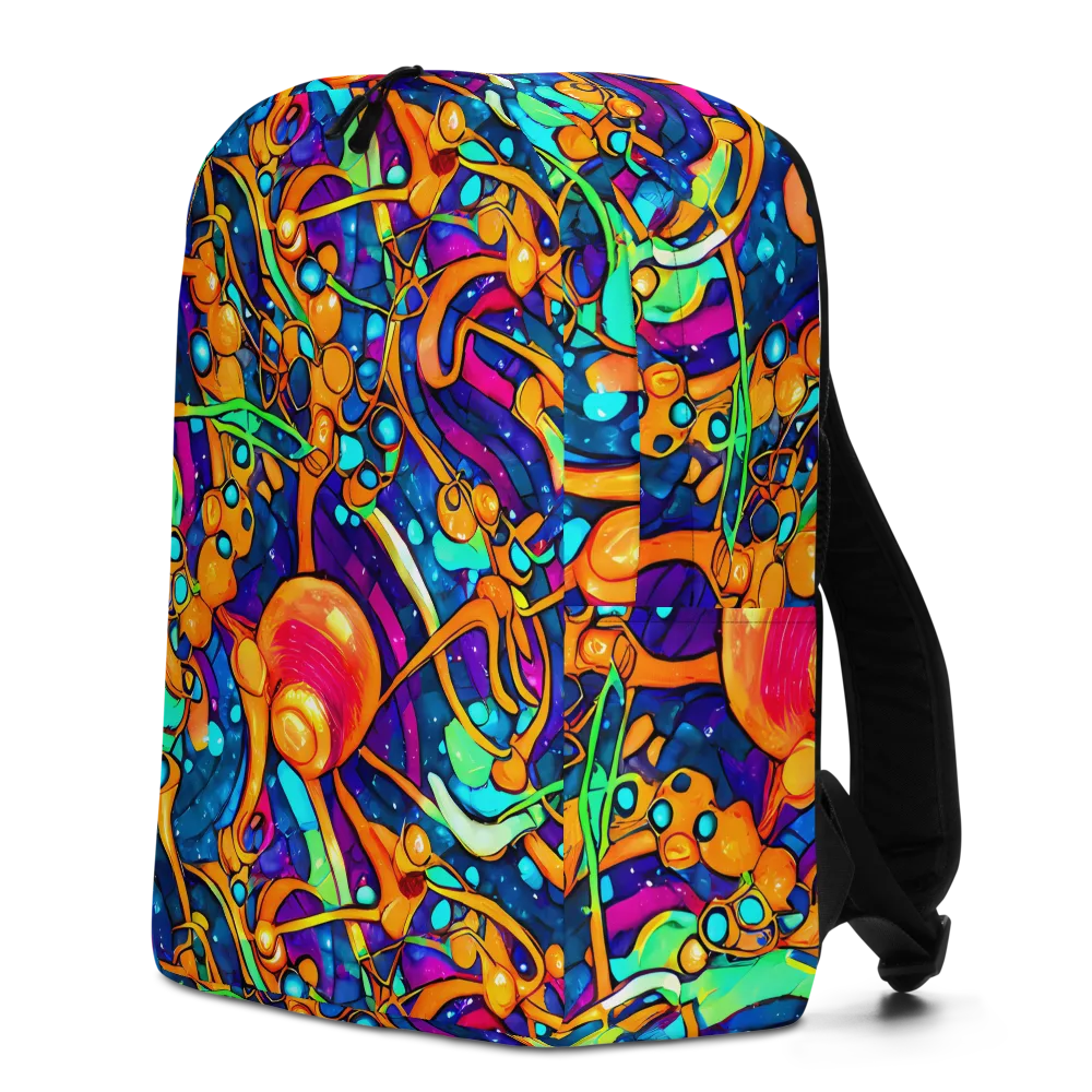 Iridescent Nebula on Minimalist Backpack — Left
