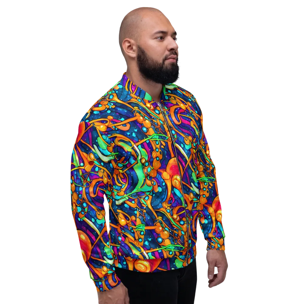 Iridescent Nebula on Bomber Jacket — Right