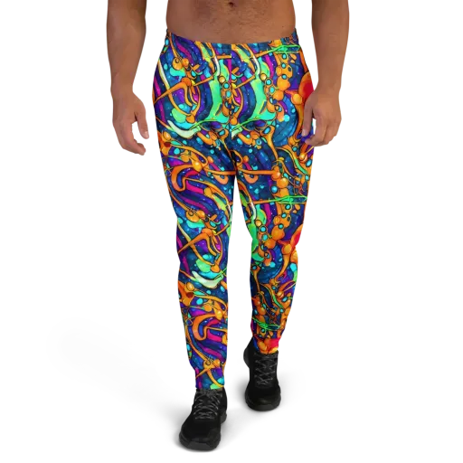 Iridescent Nebula on a Men's Joggers