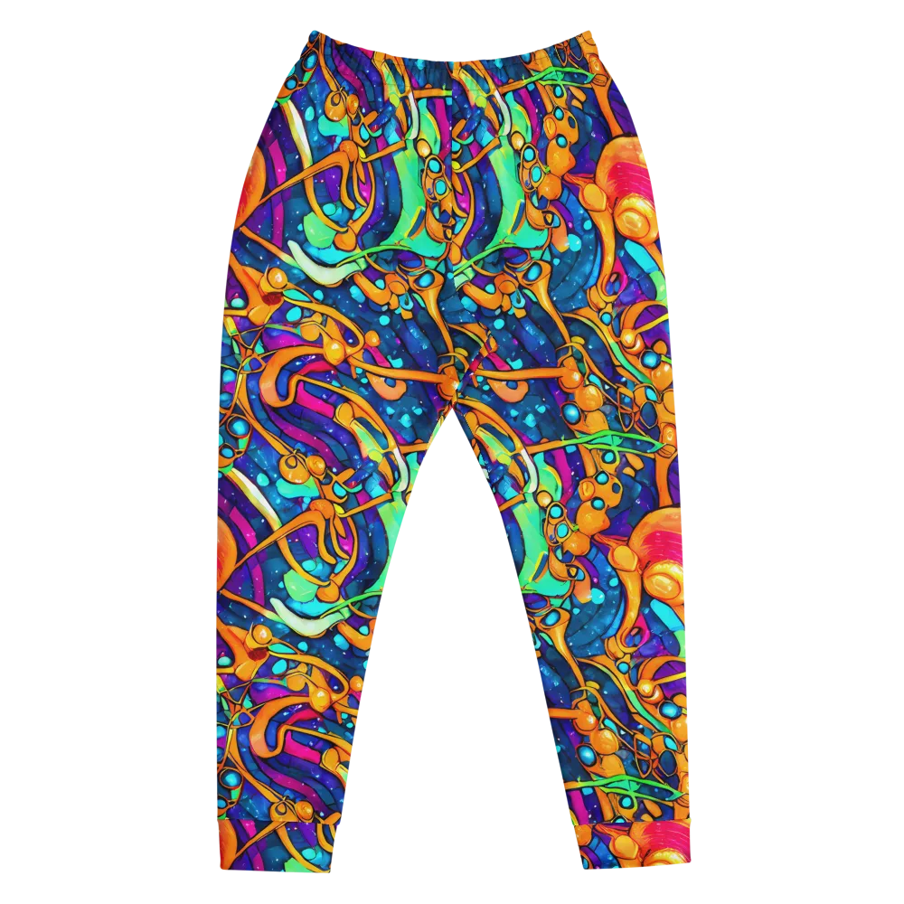Iridescent Nebula on Men's Joggers — Front