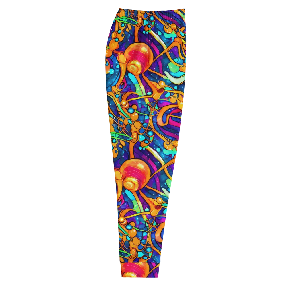 Iridescent Nebula on Men's Joggers — Right