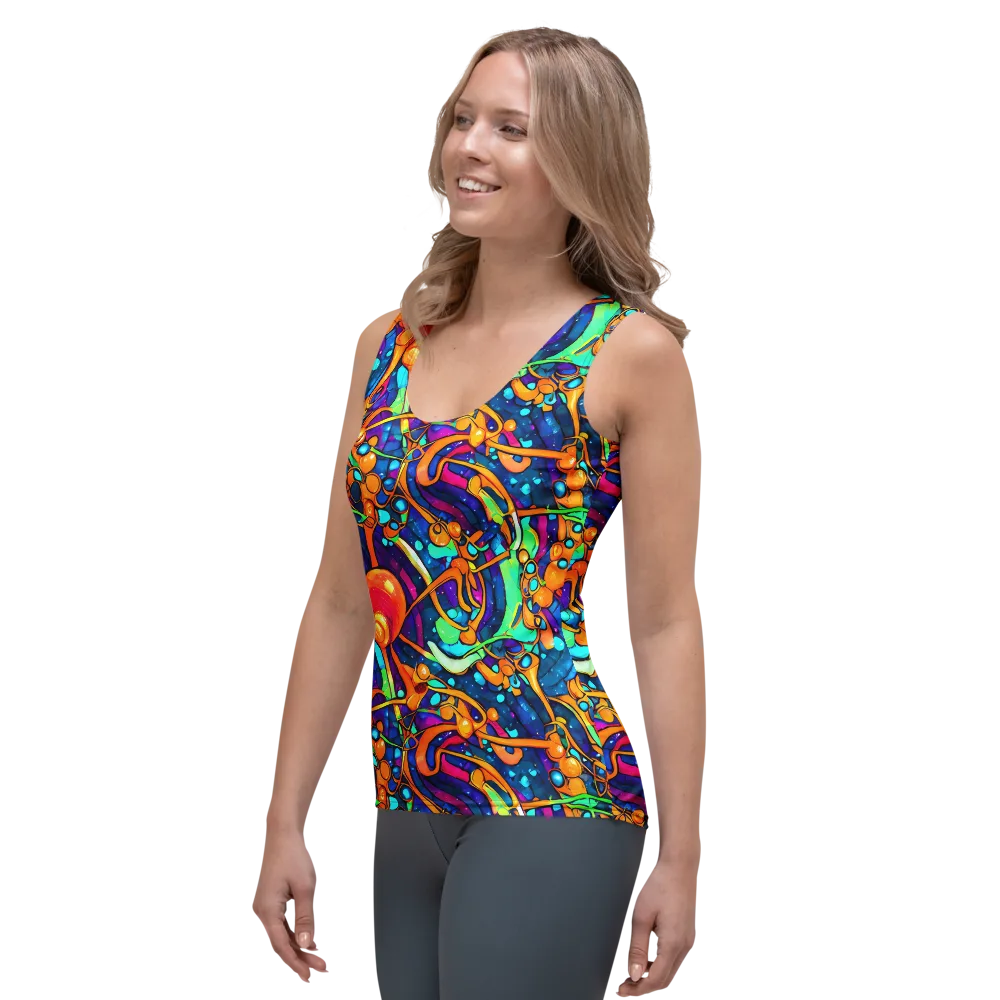 Iridescent Nebula on Women's Tank Top — Left Front