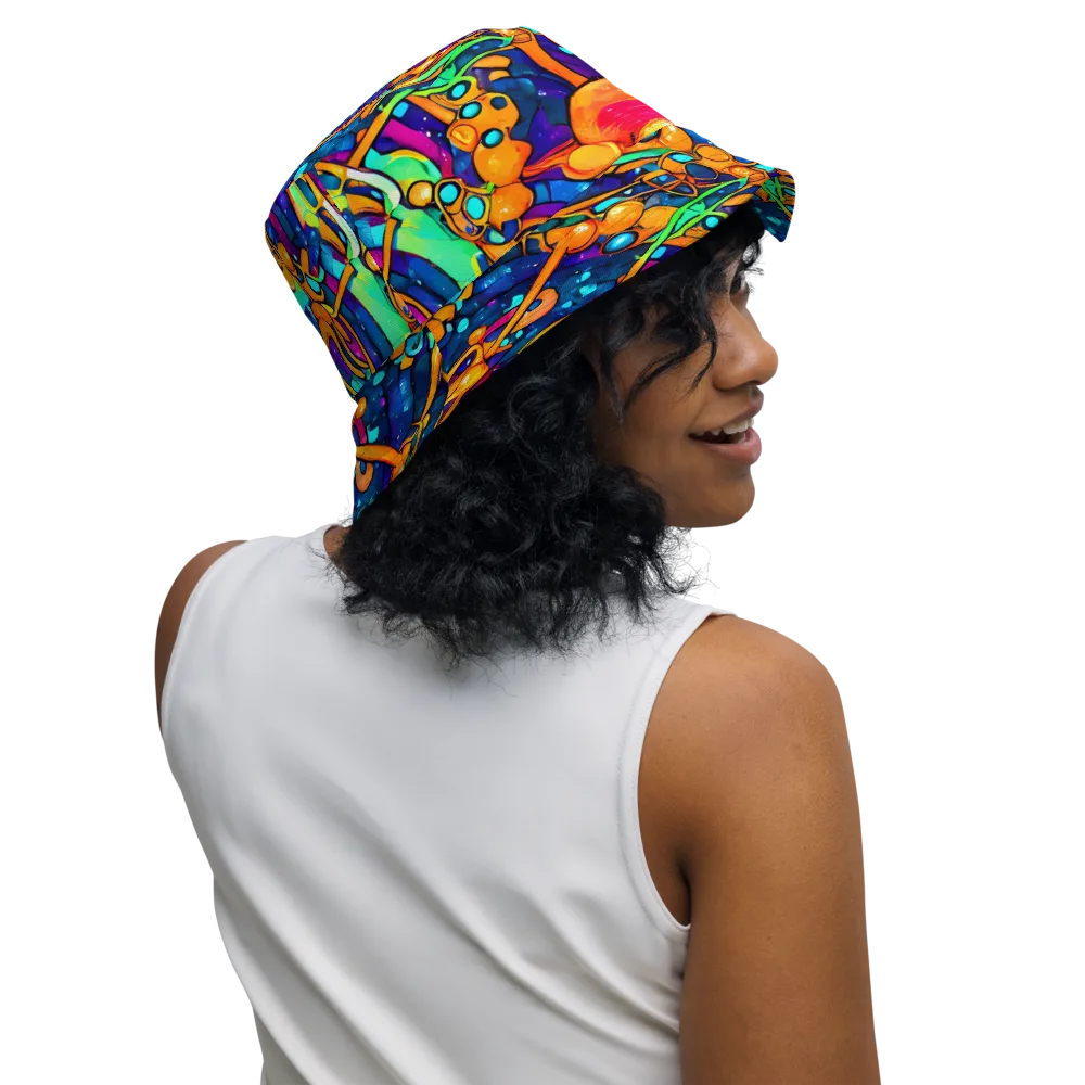 Iridescent Nebula on Reversible Bucket Hat — Right Outside