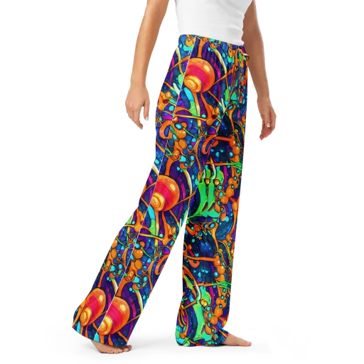 Iridescent Nebula on a Women's Pajama Pants