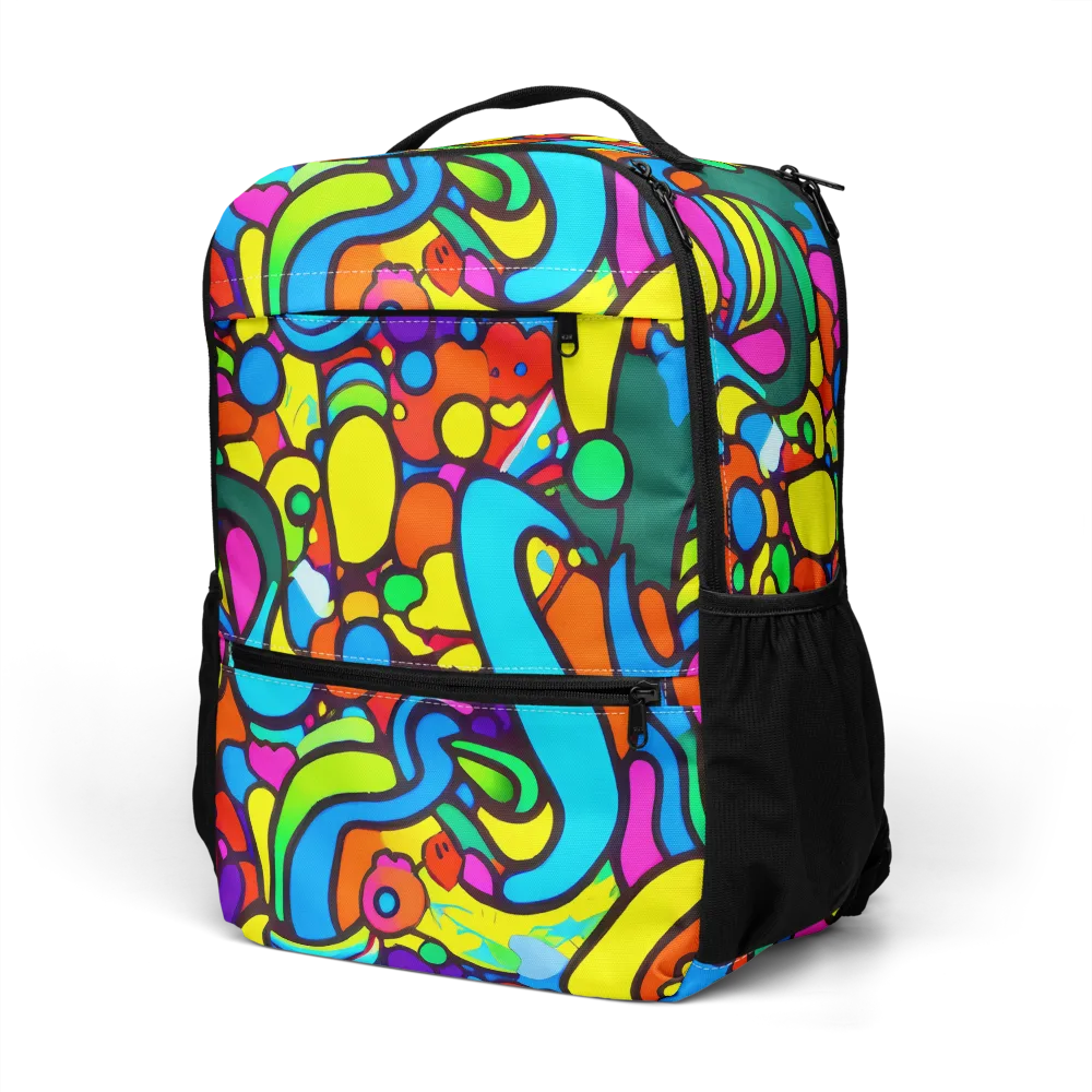 Chromadoodle Junction on Utility Backpack — Left Front