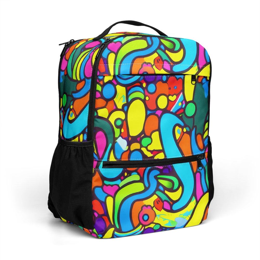 Chromadoodle Junction on Utility Backpack — Right Front