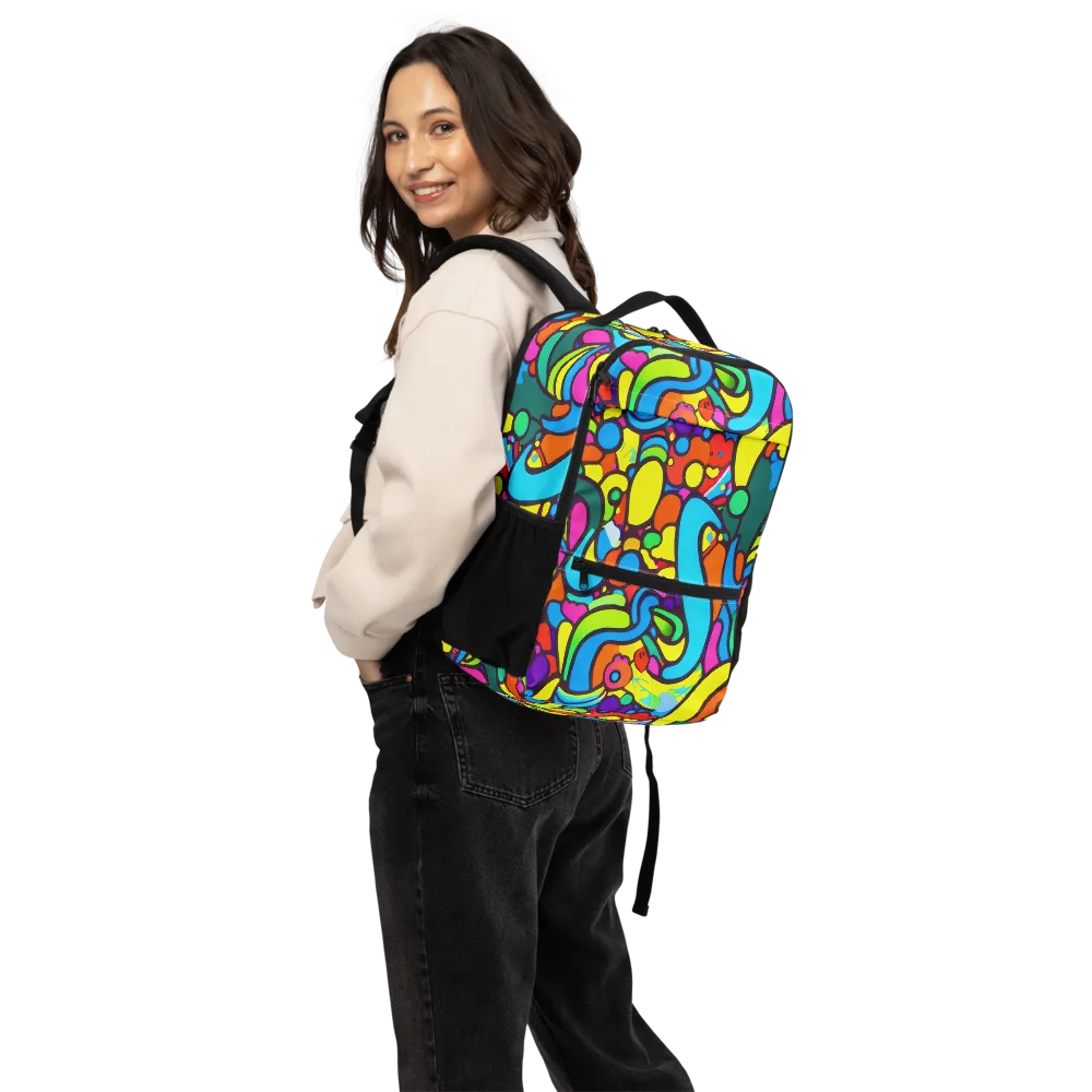 Chromadoodle Junction on Utility Backpack — Back