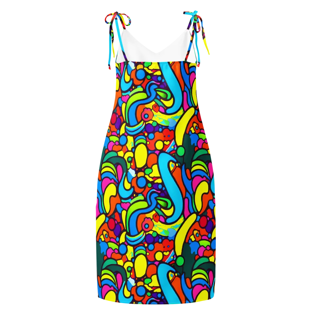 Chromadoodle Junction on Slip Dress — Back