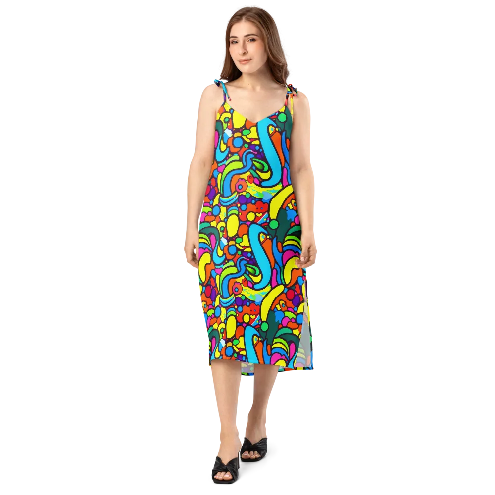 Chromadoodle Junction on Slip Dress — Front