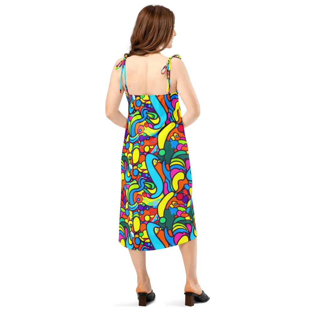 Chromadoodle Junction on Slip Dress — Back