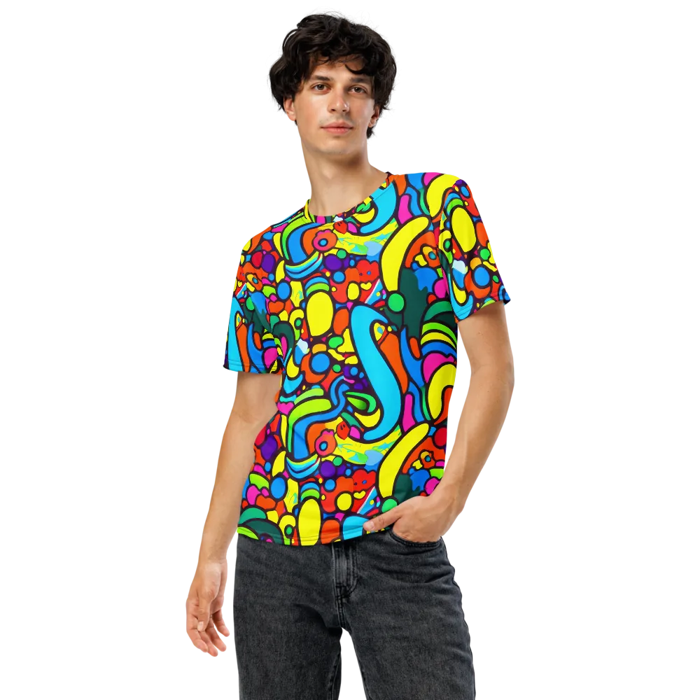 Chromadoodle Junction on Men's Crew Neck T-Shirt — Front