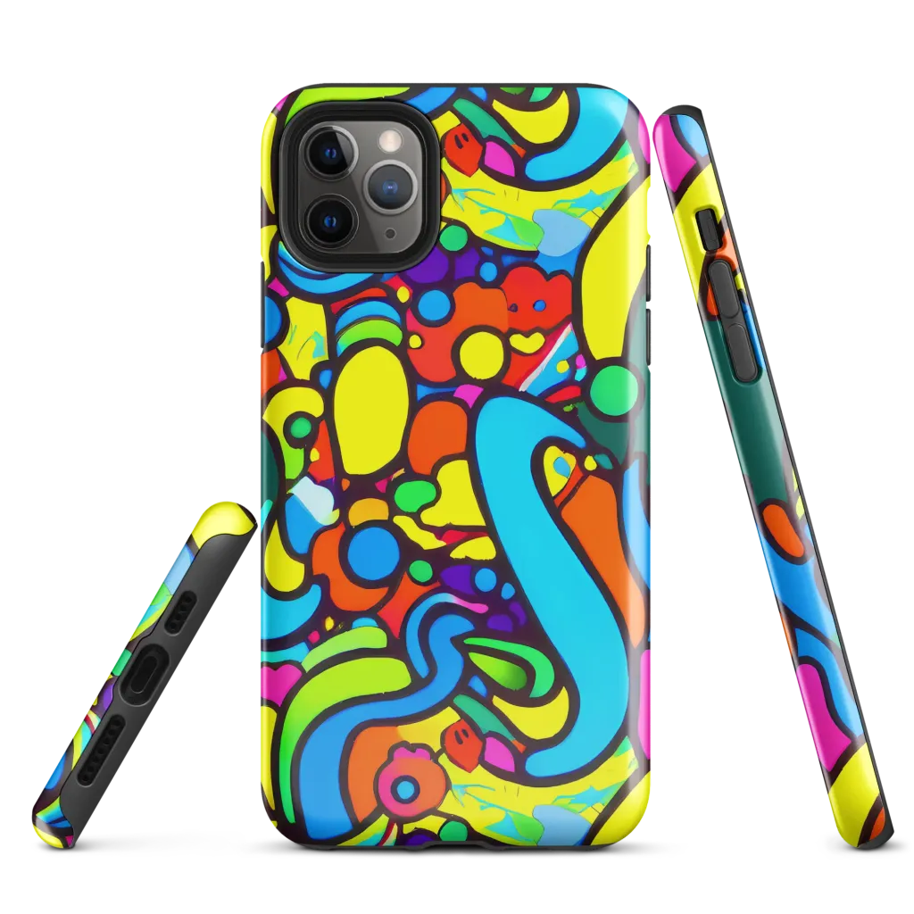 Chromadoodle Junction on Tough Case for iPhone® — Front