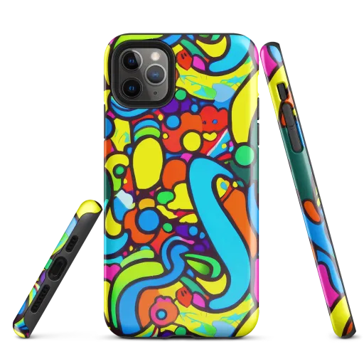 Chromadoodle Junction on a Tough Case for iPhone®