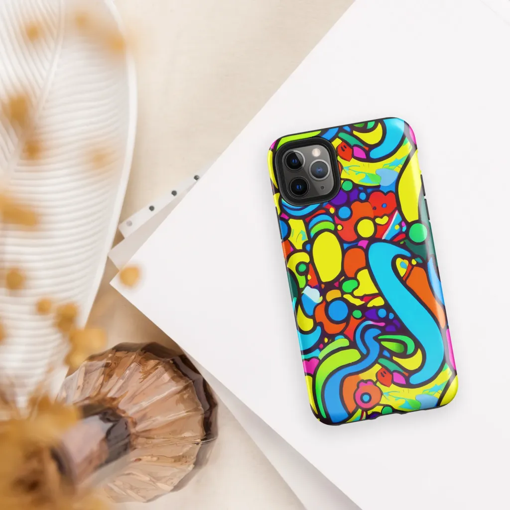 Chromadoodle Junction on Tough Case for iPhone® — Front