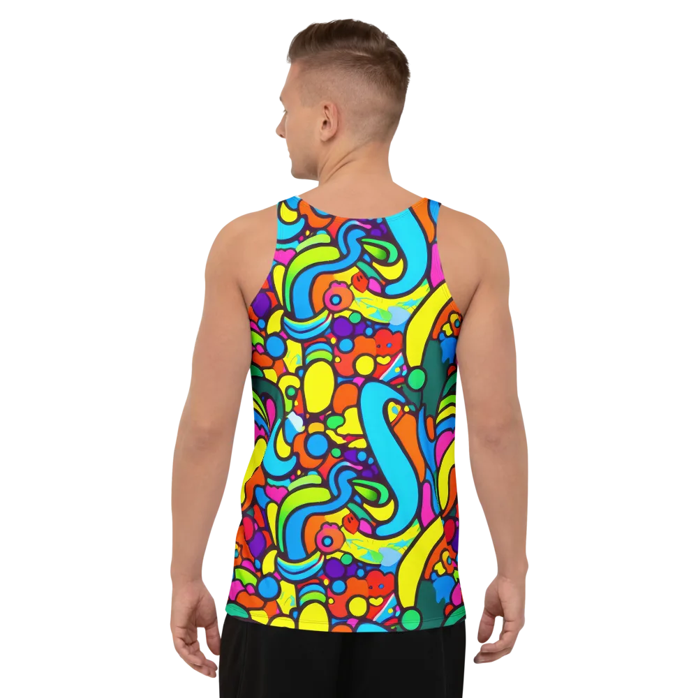 Chromadoodle Junction on Men's Tank Top — Back