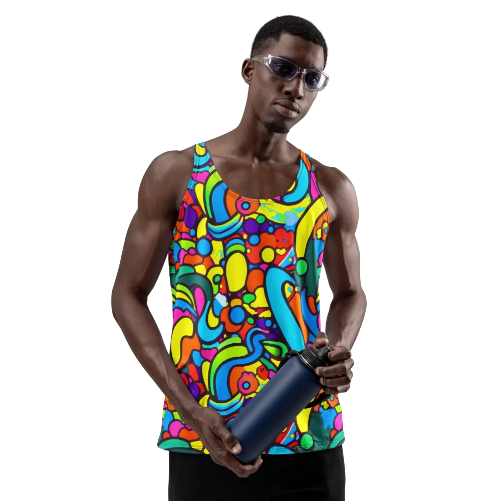 Chromadoodle Junction on Men's Tank Top — Front