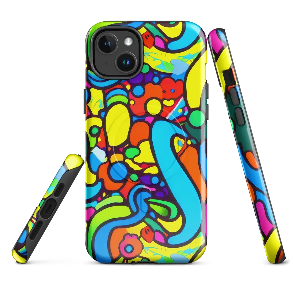 Chromadoodle Junction on MagSafe Tough Case for iPhone® — Front