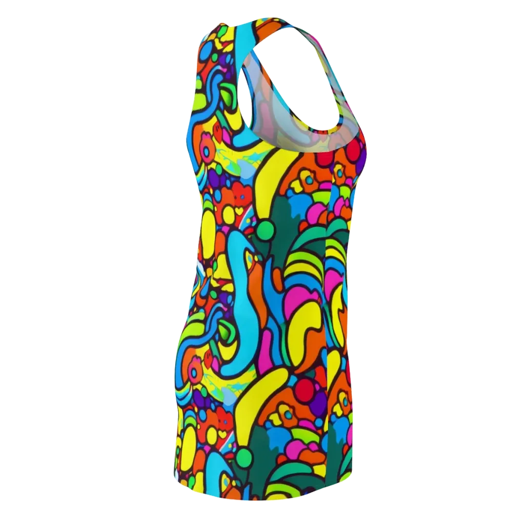 Chromadoodle Junction on Racerback Dress — Back Side
