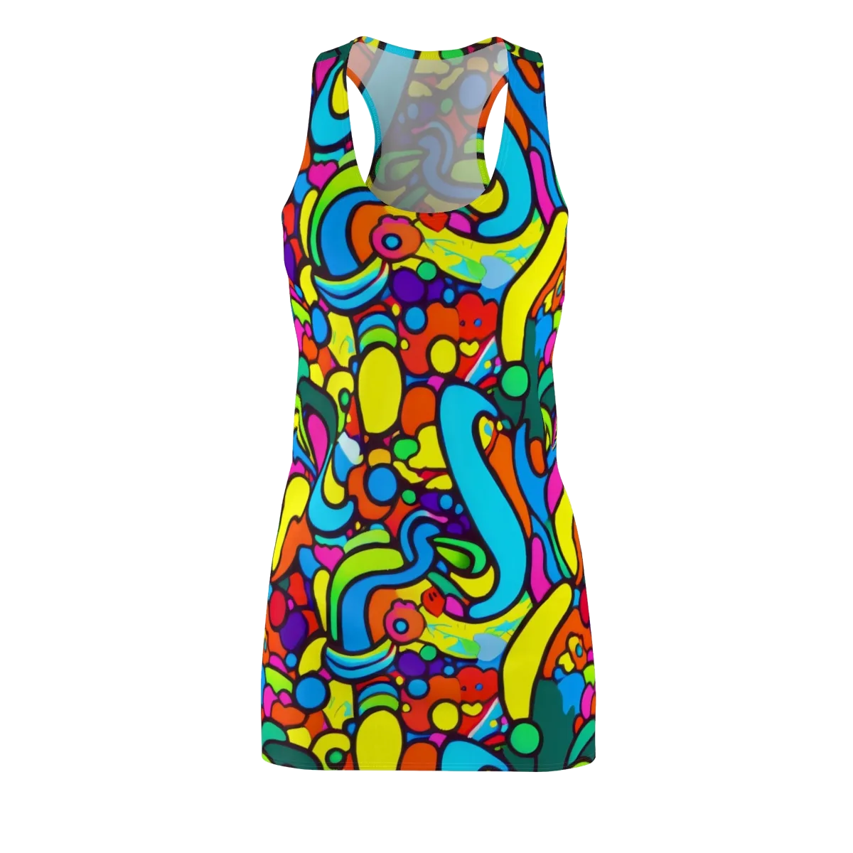 Chromadoodle Junction on Racerback Dress — Front