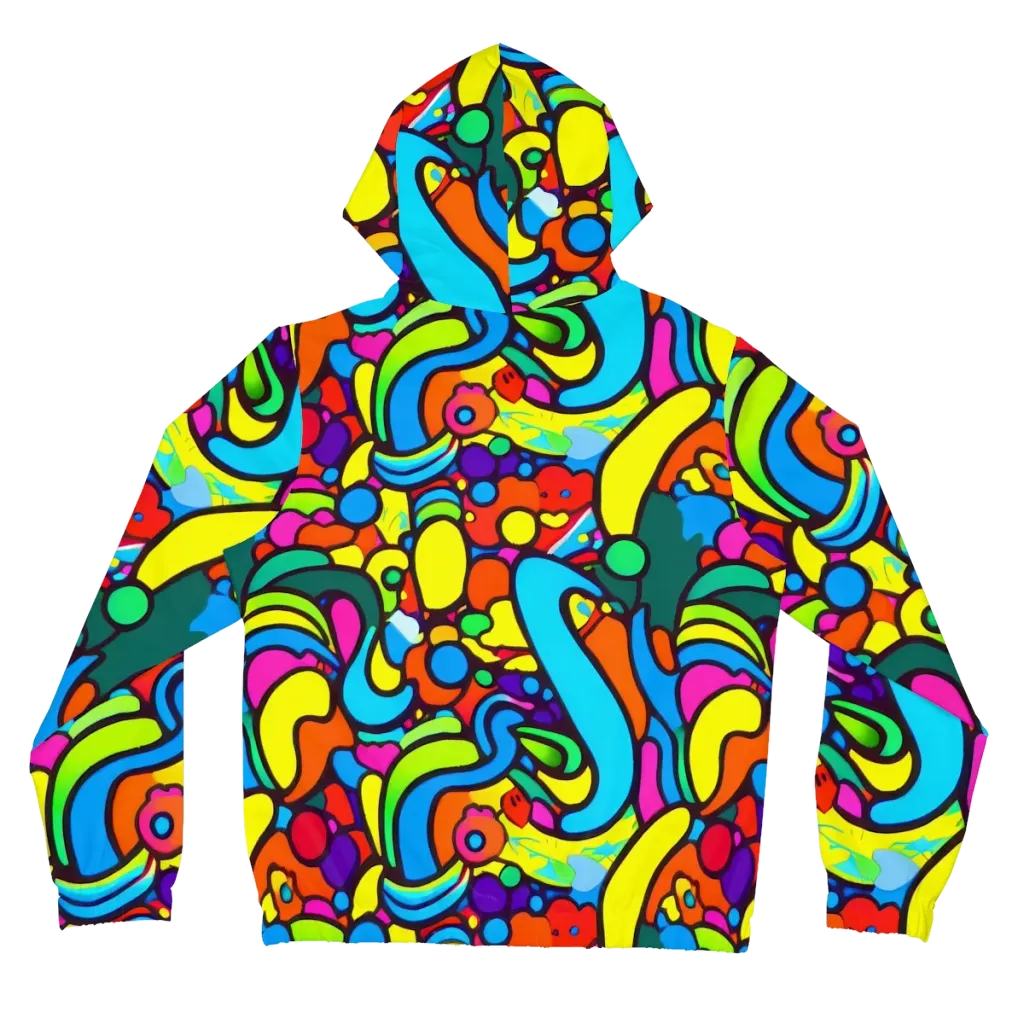 Chromadoodle Junction on Women's Full-Zip Hoodie — Back