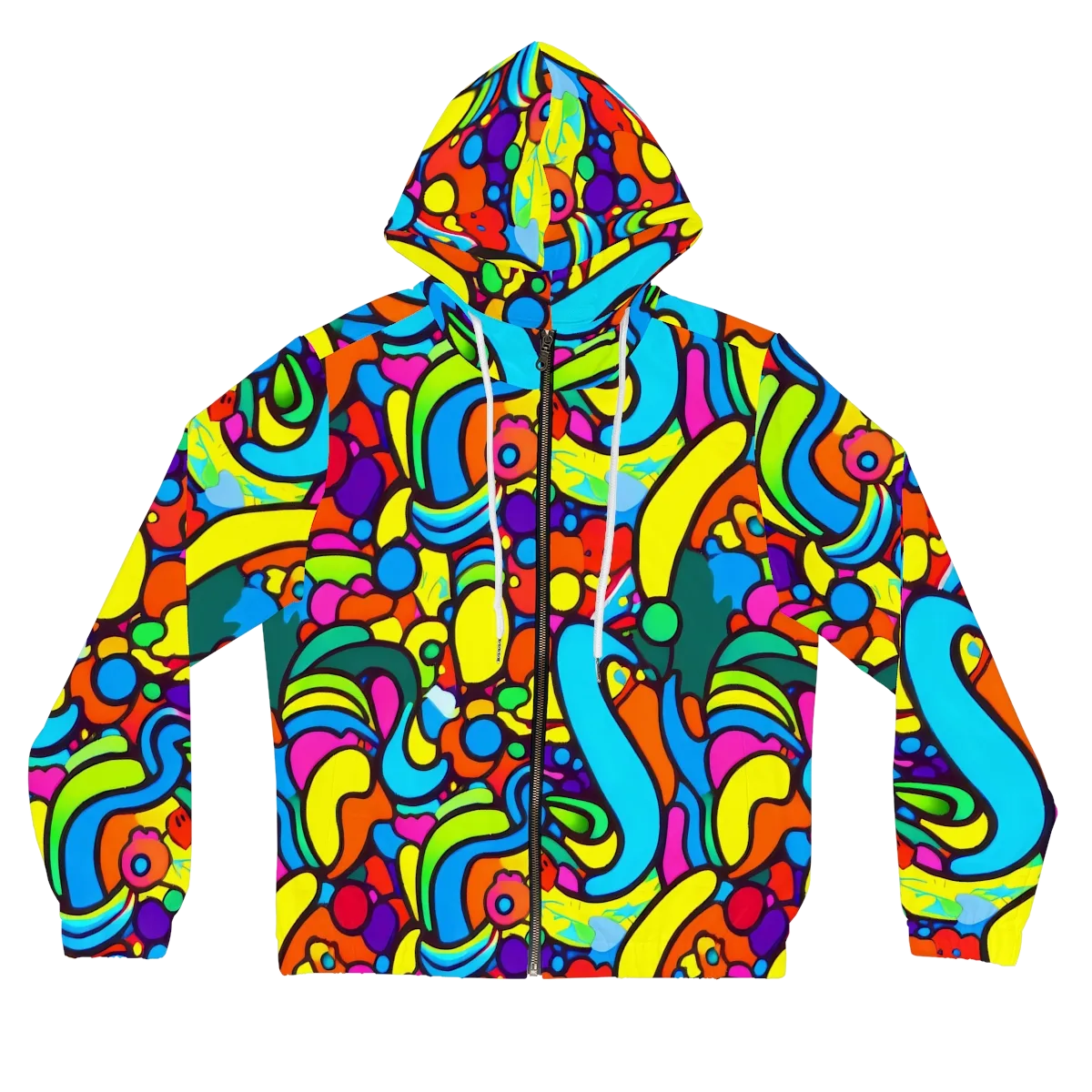 Chromadoodle Junction on Women's Full-Zip Hoodie — Front