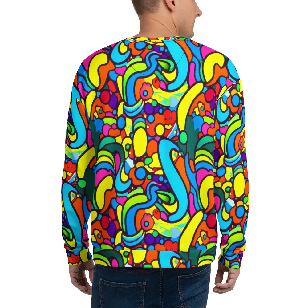 Chromadoodle Junction on Sweatshirt — Back