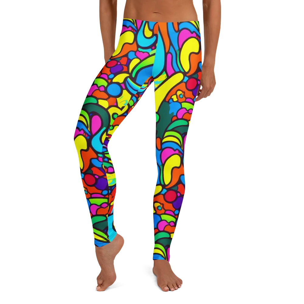 Chromadoodle Junction on Leggings — Front