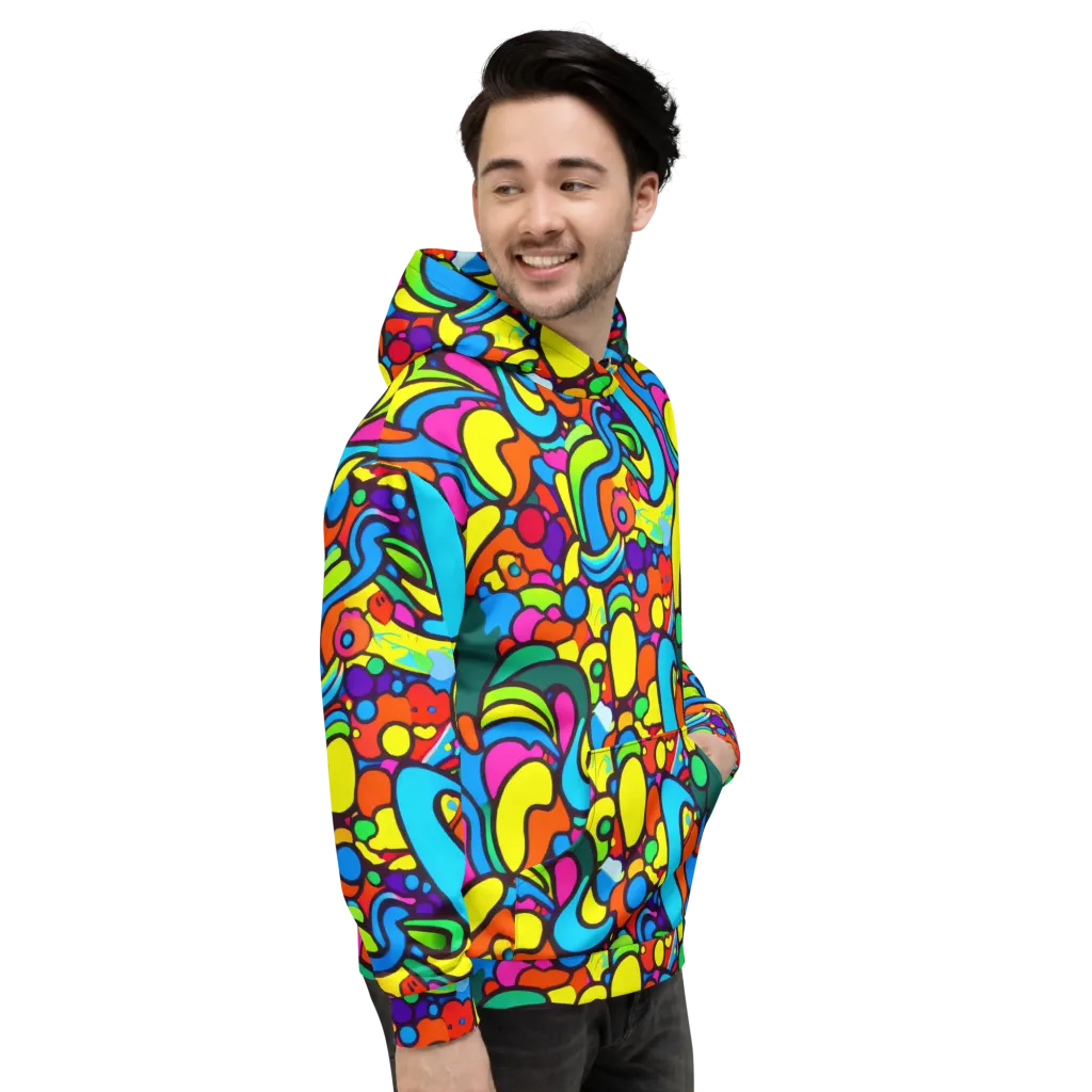Chromadoodle Junction on Hoodie — Right