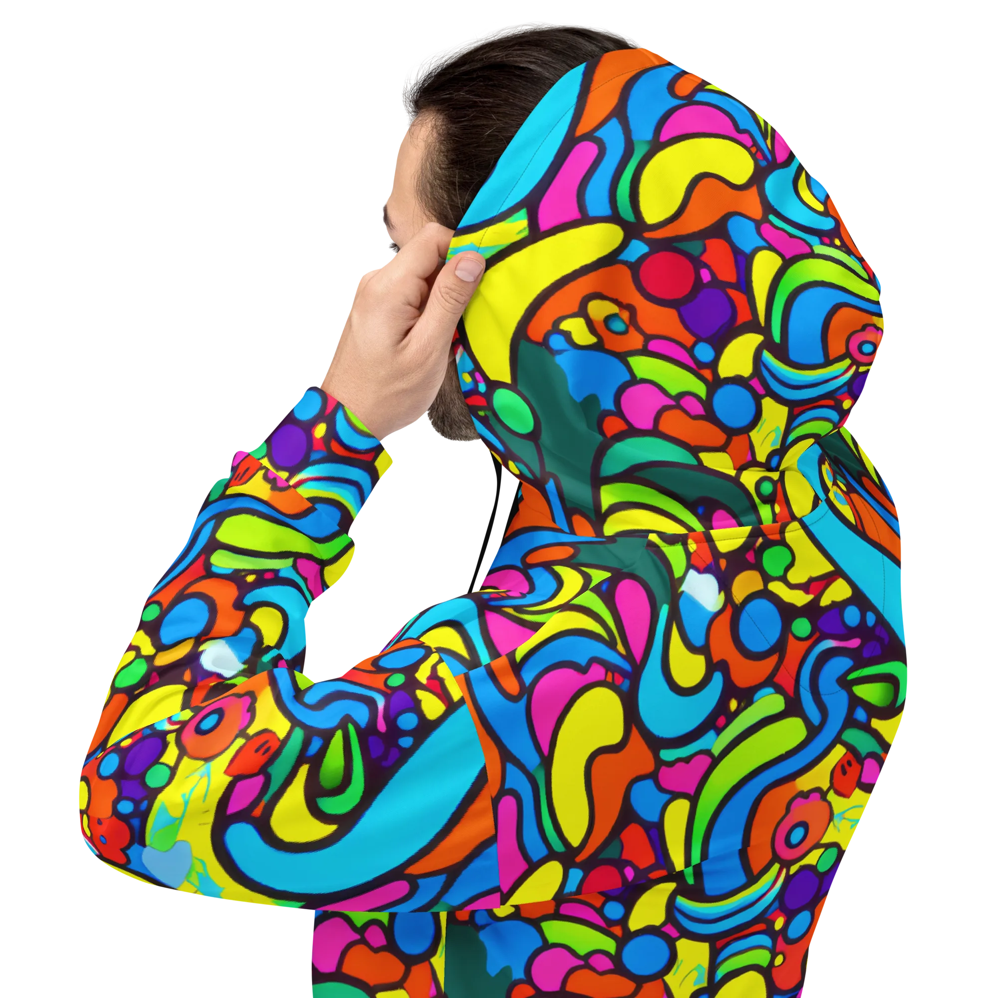 Chromadoodle Junction on Hoodie — Back