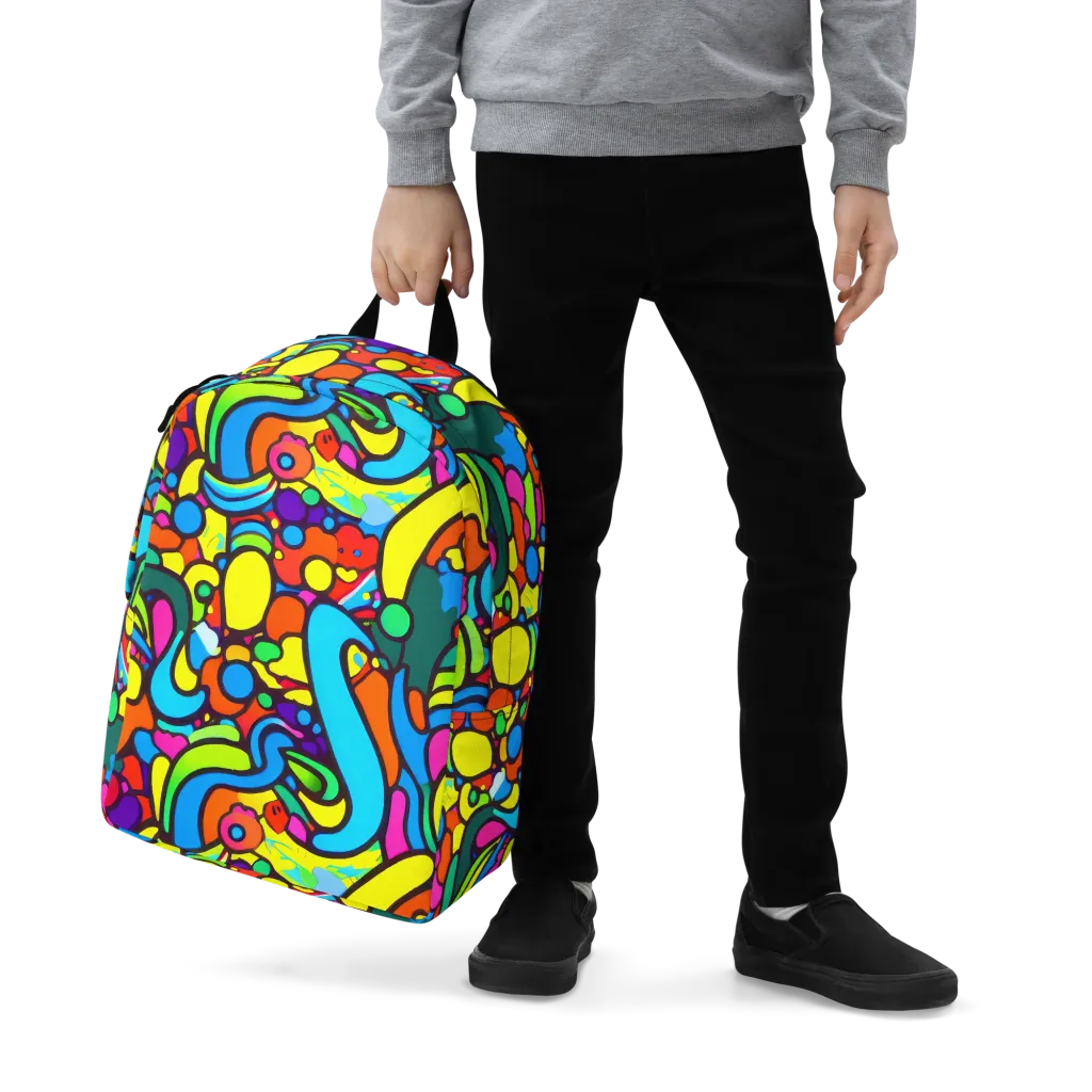 Chromadoodle Junction on Minimalist Backpack — Zoomed-in