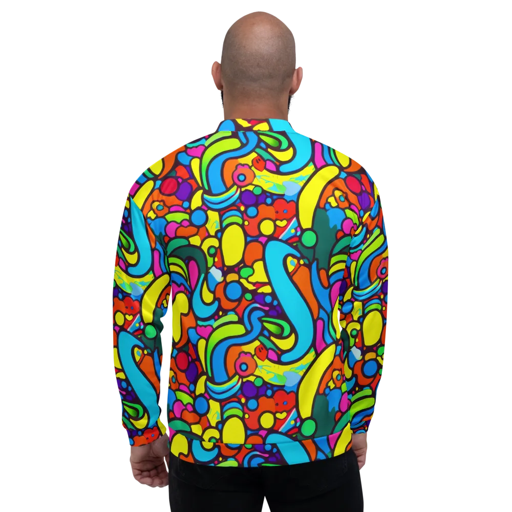 Chromadoodle Junction on Bomber Jacket — Back