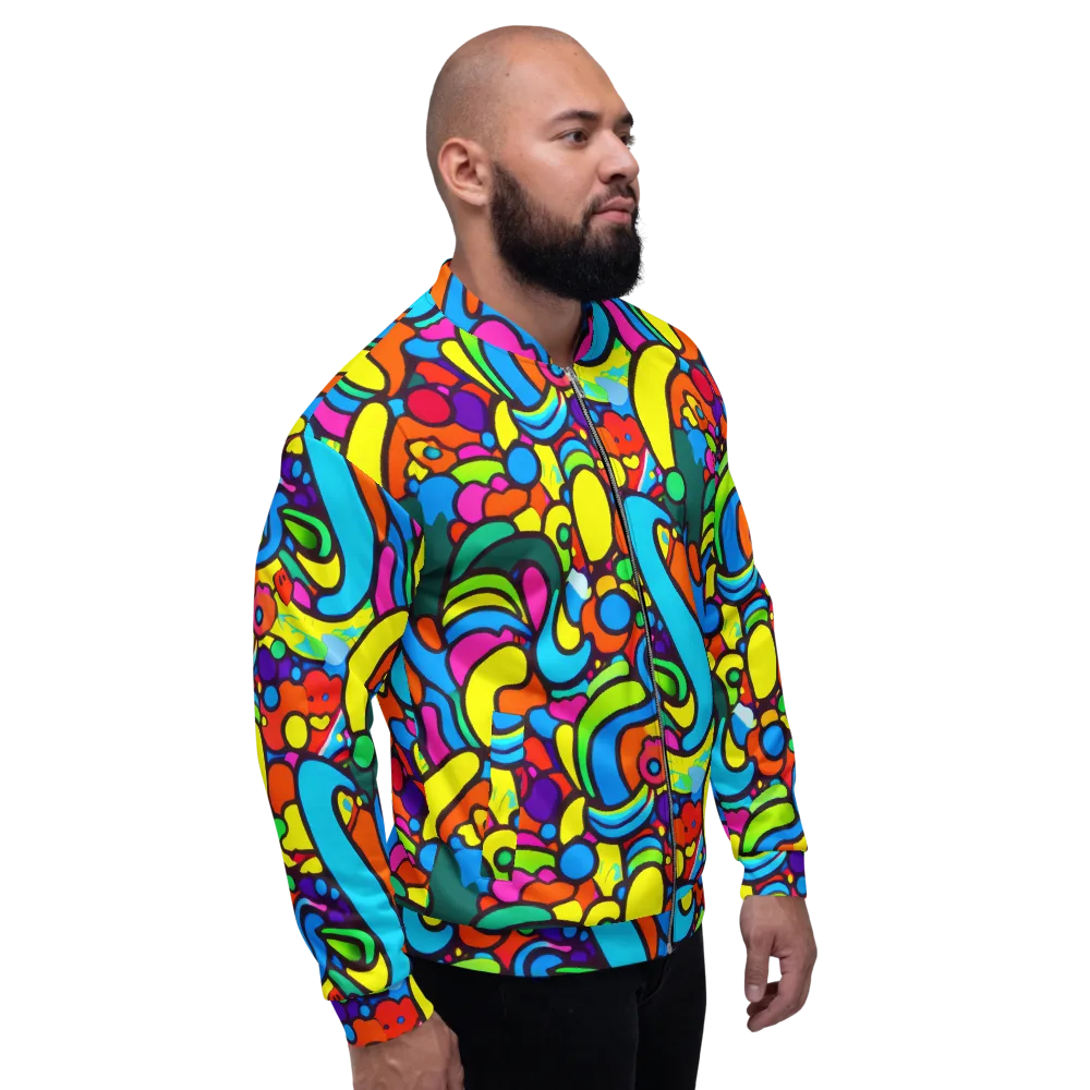 Chromadoodle Junction on Bomber Jacket — Right