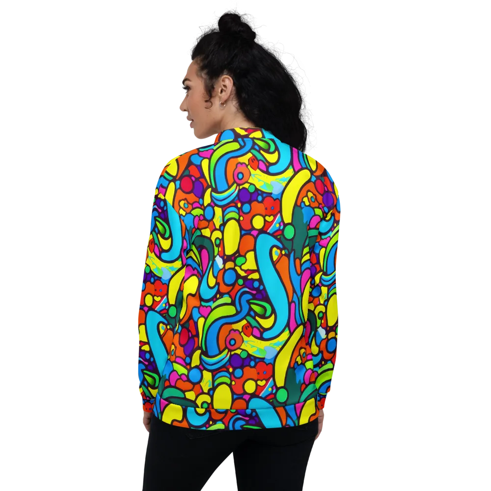 Chromadoodle Junction on Bomber Jacket — Back