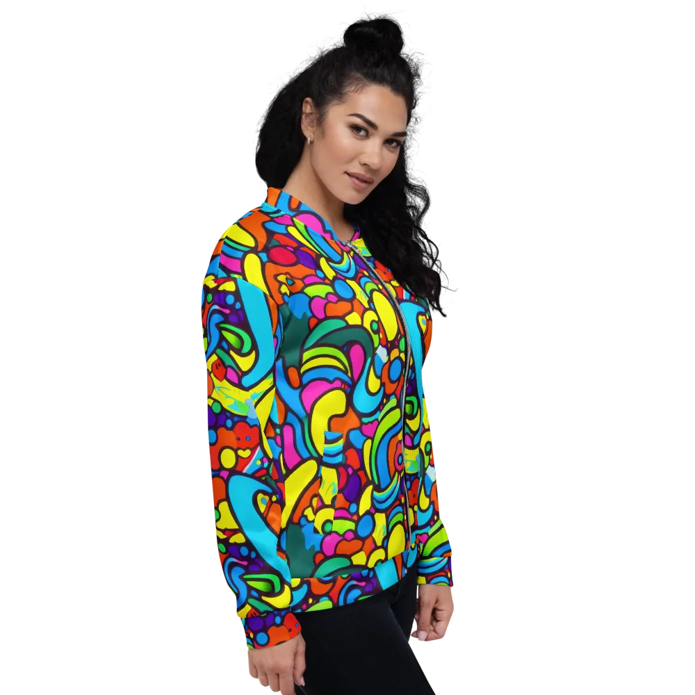 Chromadoodle Junction on Bomber Jacket — Right