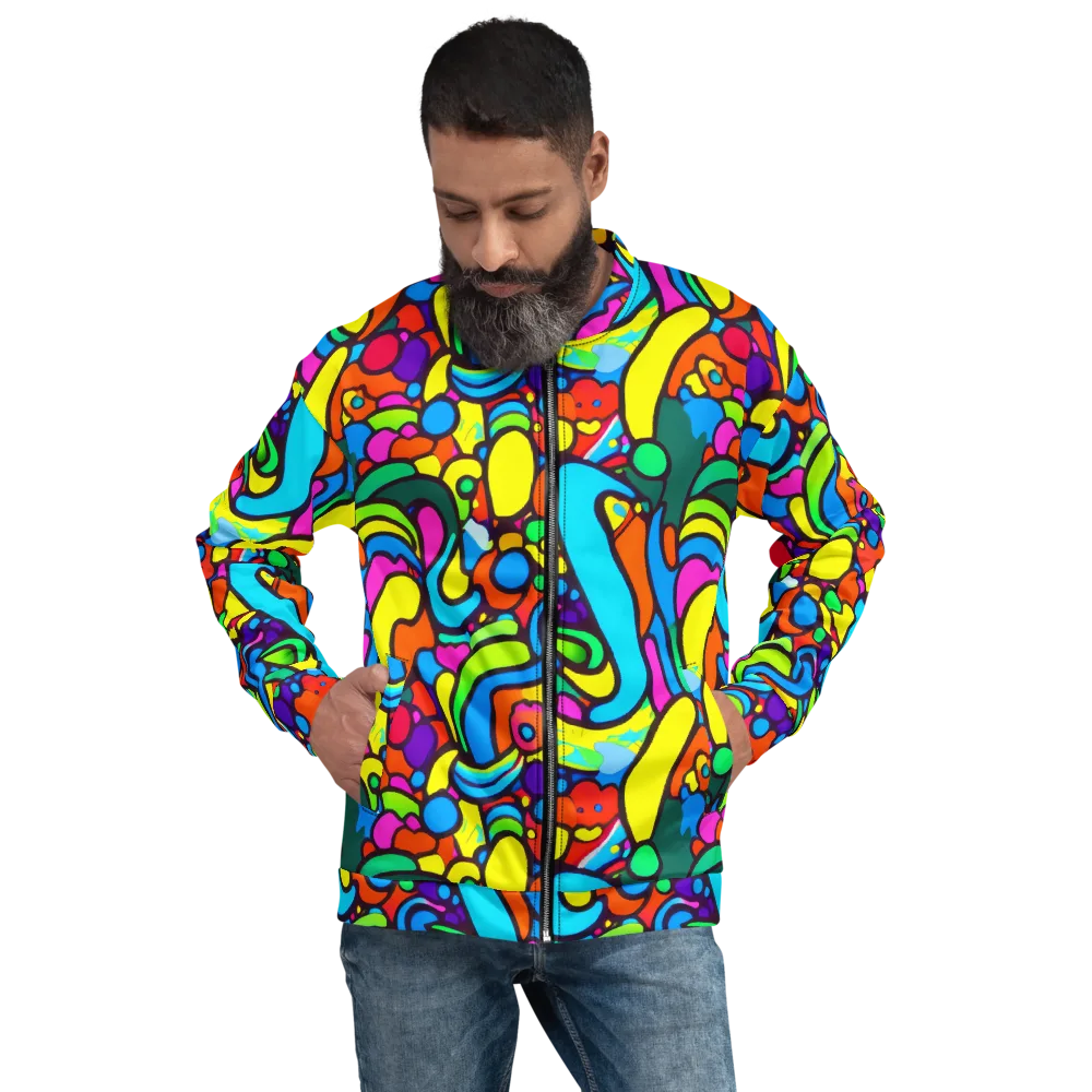 Chromadoodle Junction on Bomber Jacket — Front