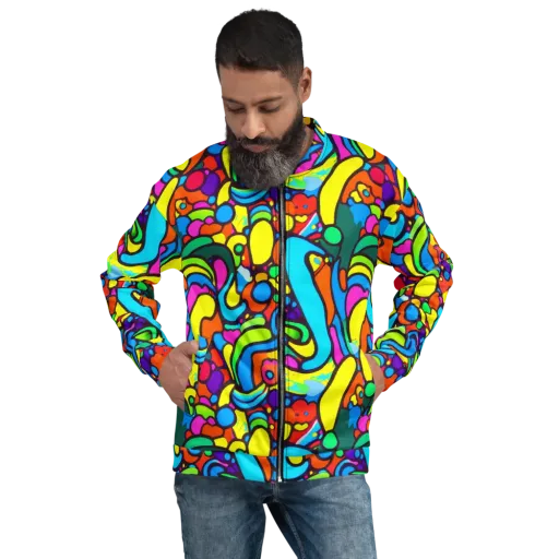 Chromadoodle Junction on a Bomber Jacket