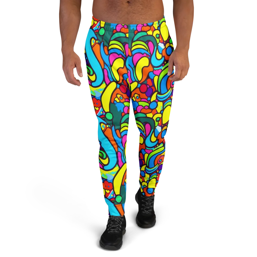 Chromadoodle Junction on Men's Joggers — Front